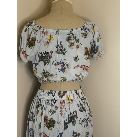Disney Her Universe Alice In Wonderland Womens Small Cropped Top Skirt Cosplay - Picture 4 of 16